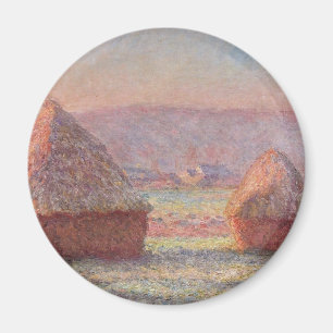 Imán Claude Monet - salida del sol blanca de Frost