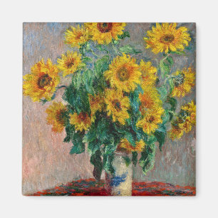 Imán Claude Monet - Sunflowers