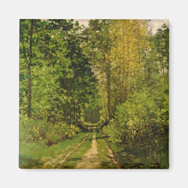 Imán Claude Monet | Trayectoria de madera (Frente)