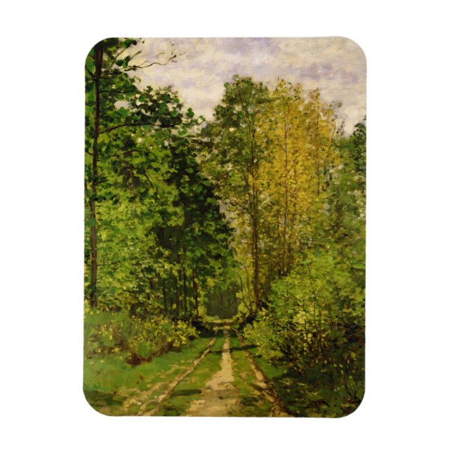 Imán Claude Monet | Trayectoria de madera (Vertical)