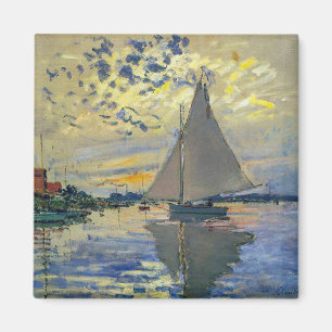 Imán Claude Monet - Velero en Le Petit-Gennevilliers