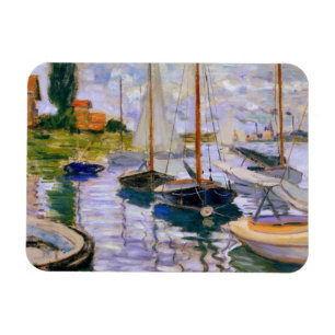 Imán Claude Monet - veleros en el Sena