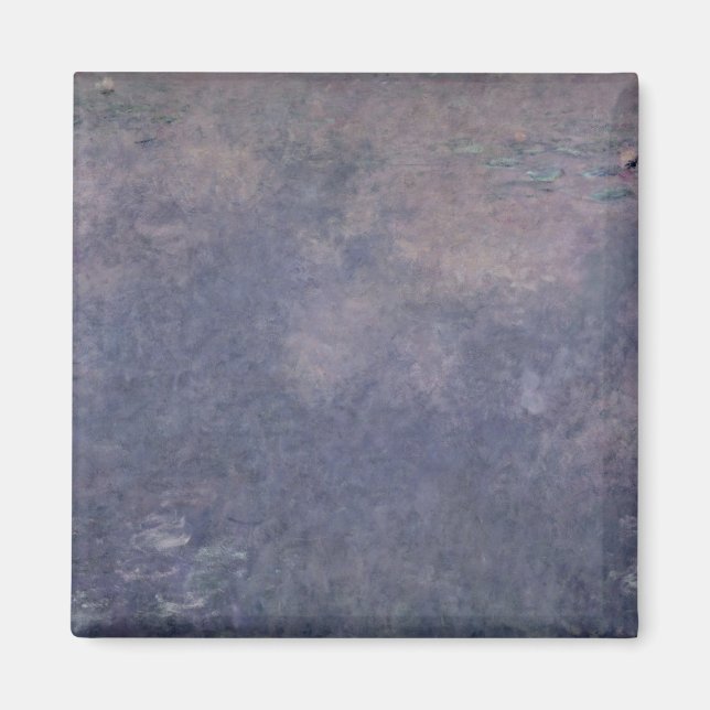 Imán Claude Monet | Waterlilies: Dos Willows llorosos (Frente)