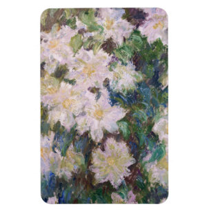 Imán Claude Monet - White Clematis