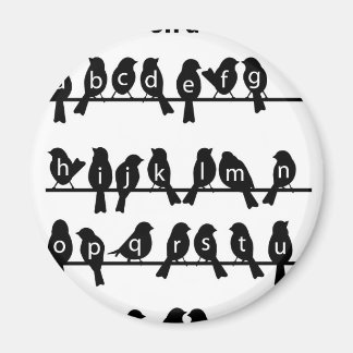 Imán Clave de código - Aves en un cable