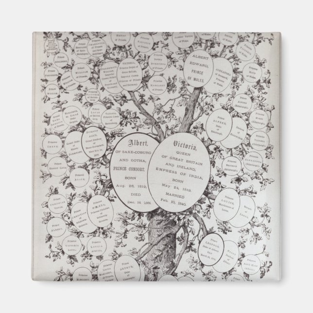 Imán Clave del árbol genealógico (Frente)