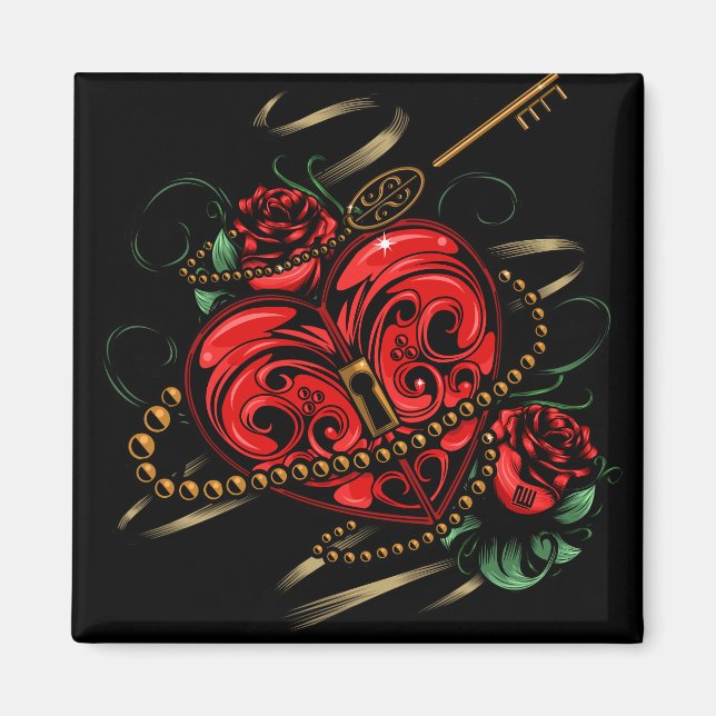 Imán Clave Para Mi Corazón (Frente)