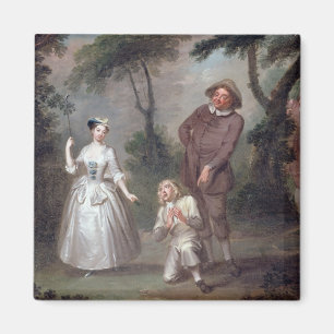 Imán Clavija Woffington como Rosalind con Celia y