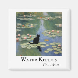 Imán Claw Monet Water Lilies Cat Pond
