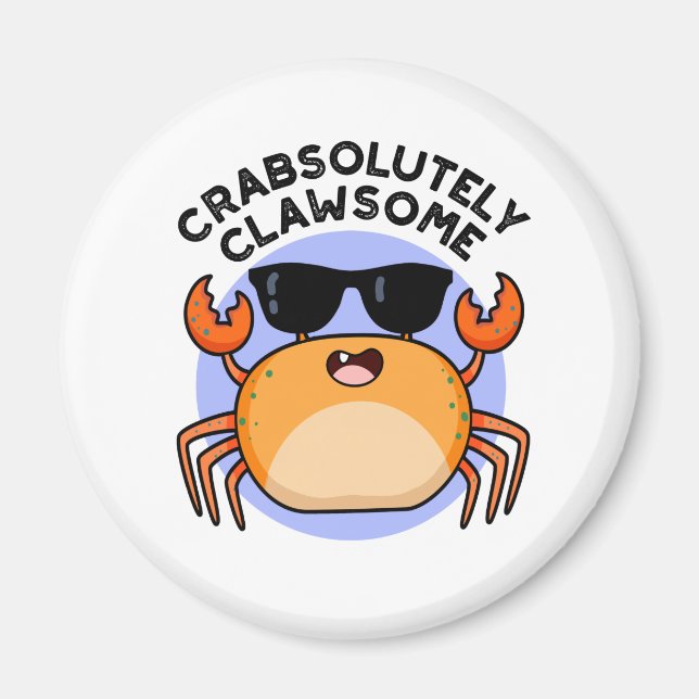 Imán Clawsome Funny Crab Pun (Frente)