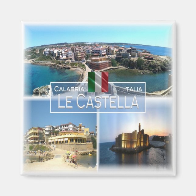 Imán CLB009 LE CASTELLA, Calabria, Italia, Fridge (Frente)