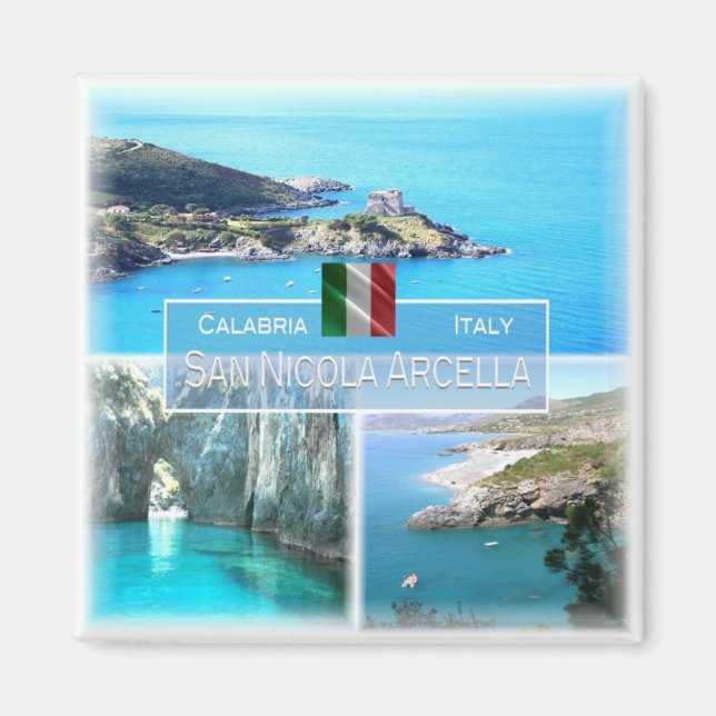 Imán CLB012 SAN NICOLA ARCELLA - Calabria - Fridge (Frente)