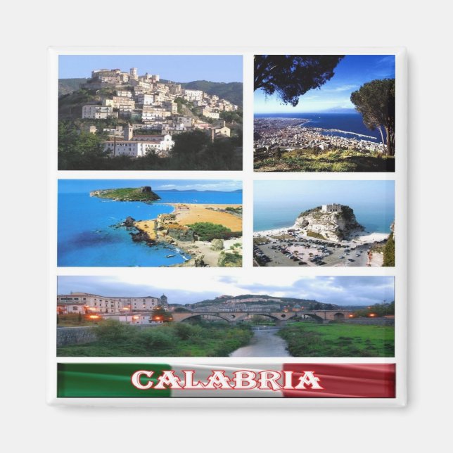 Imán CLB017 CALABRIA Mosaic, Italia, Fridge (Frente)
