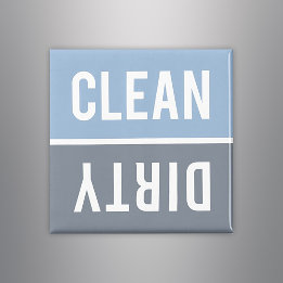 Imán Clean Dirty Blue and Slate Dishwasher