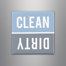 Imán Clean Dirty Blue and Slate Dishwasher