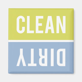 Imán Clean Dirty Citron Yellow and Blue Dishwasher