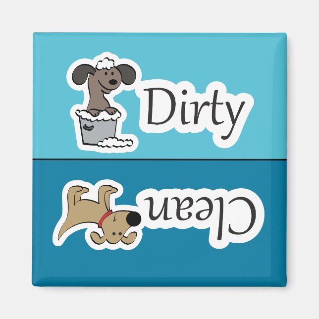 Imán Clean / Dirty Dogs Dishwasher Magnet (Frente)