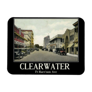 Imán Clearwater FL, Florida, Estilo Vintage