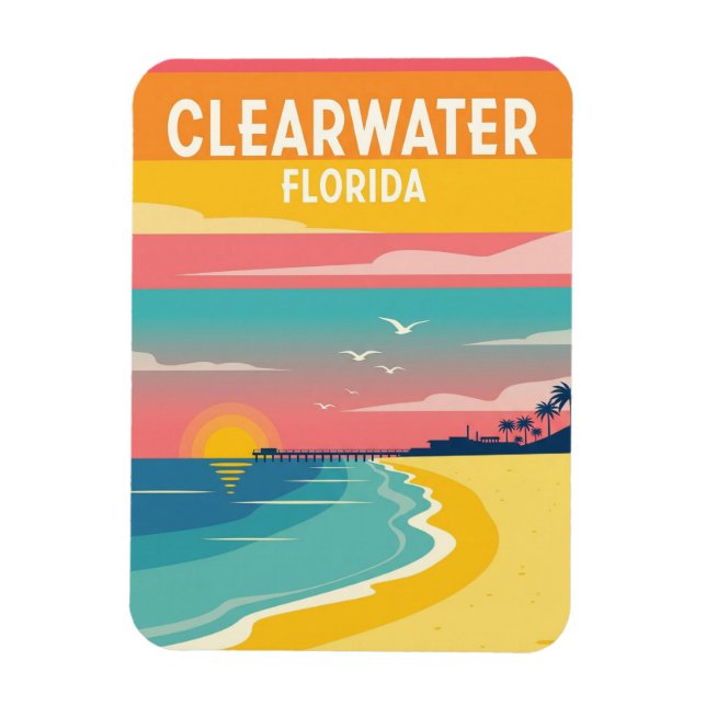Imán Clearwater Florida Travel (Vertical)