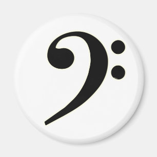 Imán Clef bajo negro