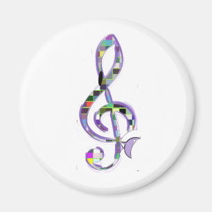 Imán Clef G de música