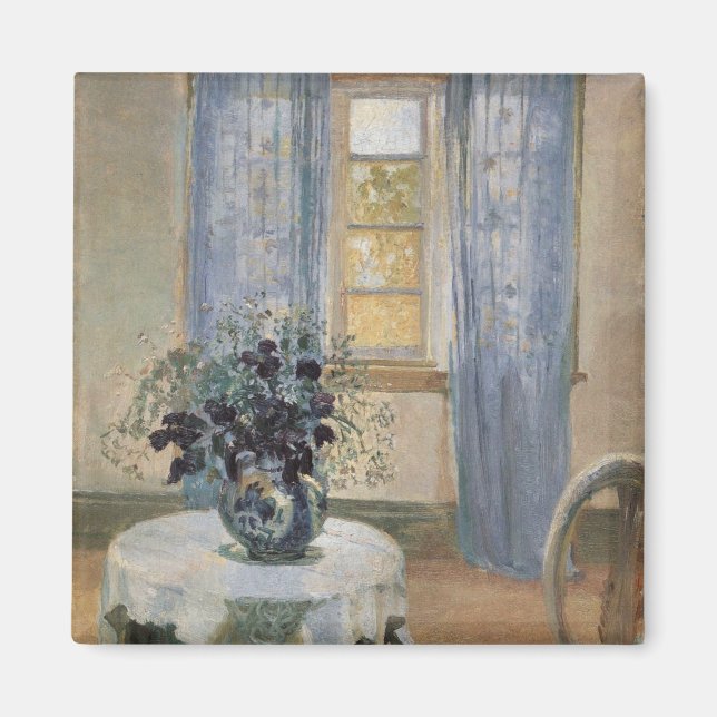 Imán Clematis azules de Anna Ancher en el estudio del a (Frente)