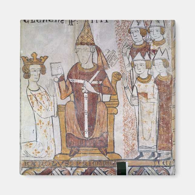 Imán Clemente IV del Papa Invirtiendo a Carlos de Anjou (Frente)
