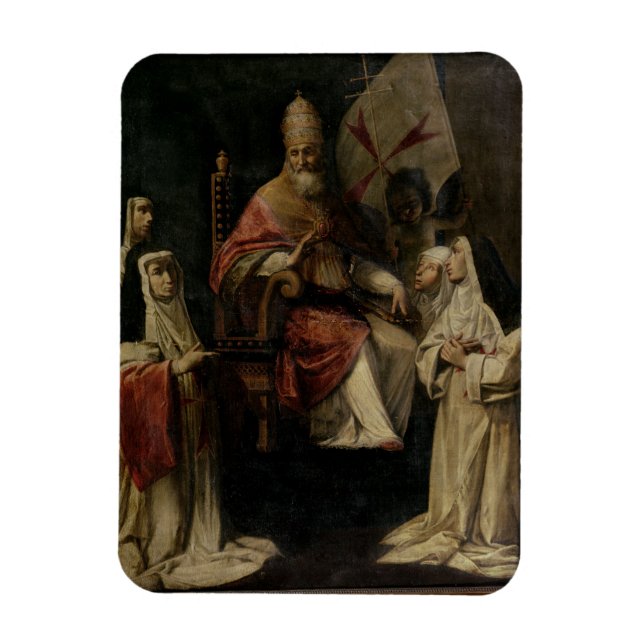 Imán Clemente VIII bendiciendo a Carmelite Nuns (aceite (Vertical)