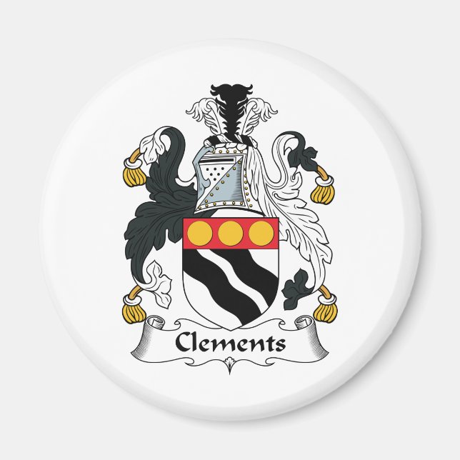 Imán Clements Family Crest (Frente)