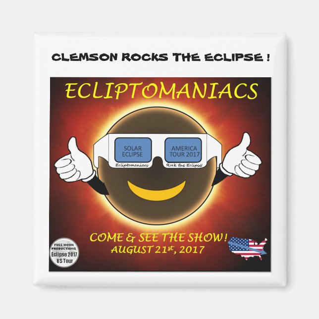 IMÁN CLEMSON ECLIPSE MAGNET (Frente)