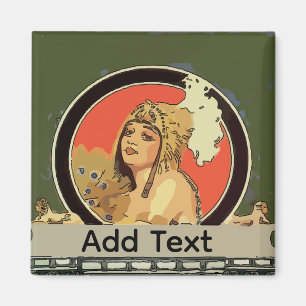 Imán Cleopatra vintage añadir texto