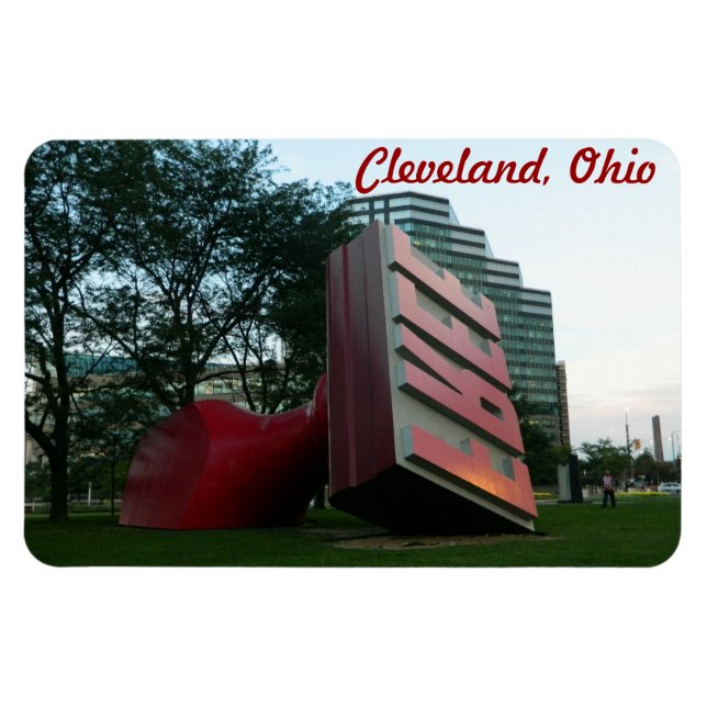 Imán Cleveland, lugar "libre" de Ohio (Horizontal)