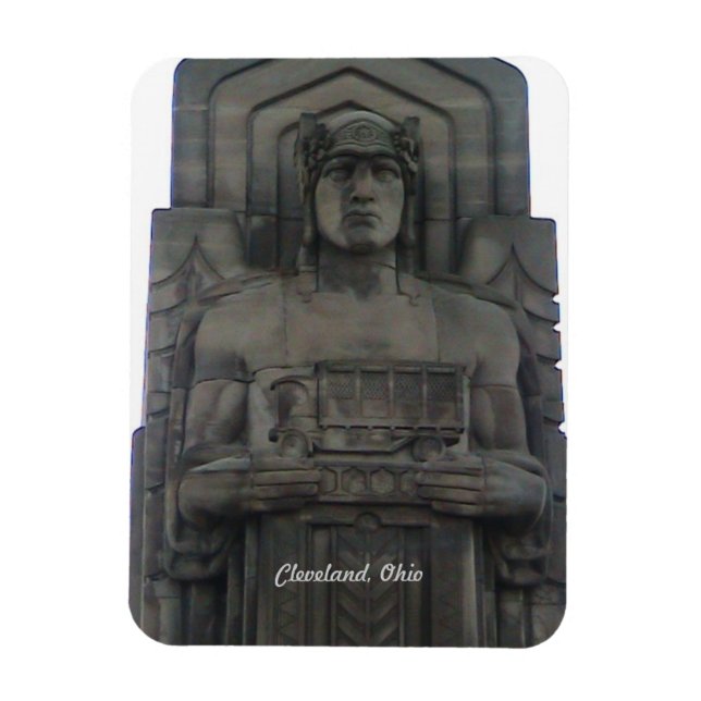 Imán Cleveland Ohio Bridge Guardian Magnet (Vertical)