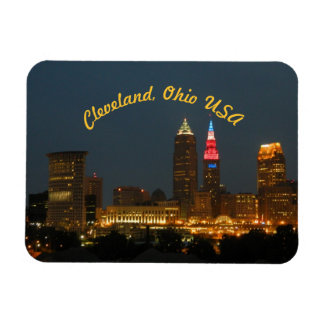 Imán Cleveland Ohio USA (Curve) Magnet