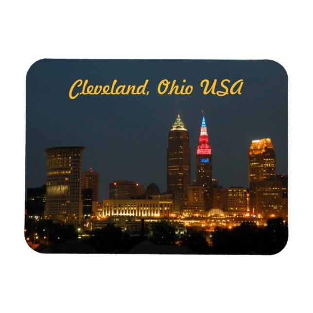 Imán Cleveland, Ohio USA Photo Magnet (Horizontal)