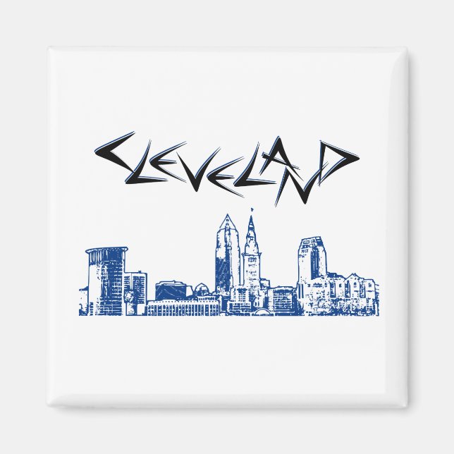 Imán Cleveland Skyline (Frente)