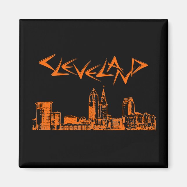 Imán Cleveland Skyline (Frente)
