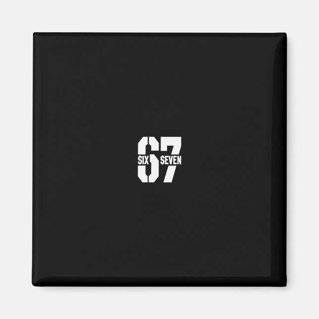 Imán Clic 67 Meme - I Love Six Seven 1  (Frente)