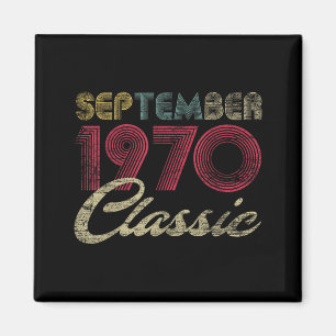 Imán Clic Septiembre 1970 Cumpleaños Hombres Mujeres Re