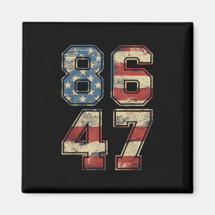 Imán Clic Vintage 80 Estilo 86 47 Bandera Anti Trump Us