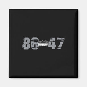 Imán Clic Vintage 80s Estilo 86 47 Anti Trump 8647 _1