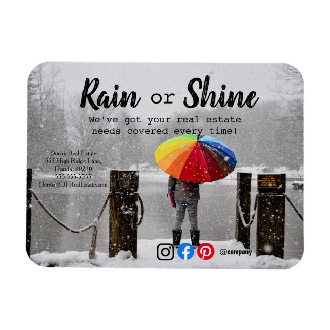 Imán Clientes de lluvia referencia marketing inmobiliar (Horizontal)