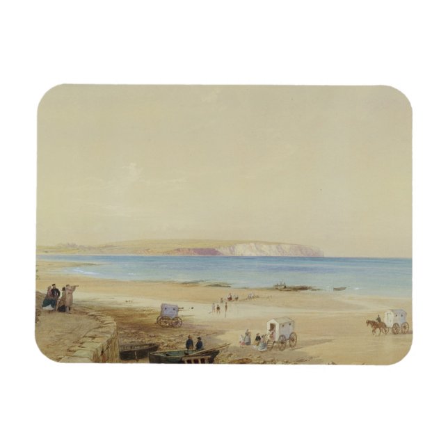 Imán Cliff de Culver, Isla de Wight (p/c, pluma y tinta (Horizontal)