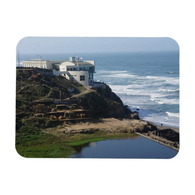 Imán Cliff House San Francisco, California Photo Magnet (Horizontal)