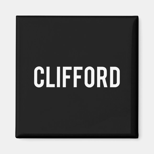 Imán Clifford - Cool New Funny Name Fan Gift Tee  (Frente)