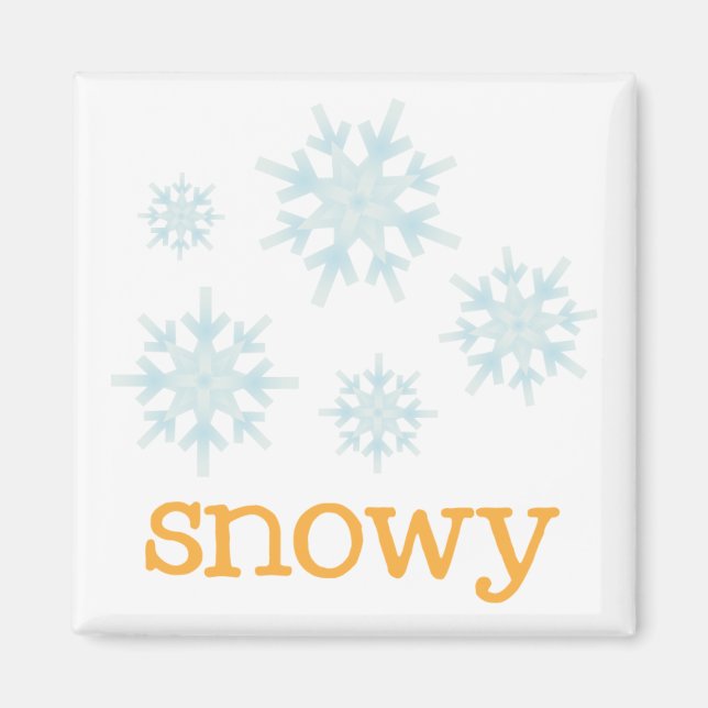 Imán Clima de Fridge - SNOWY (Frente)