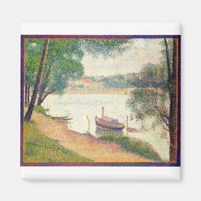 Imán Clima gris Bella Artes de Georges Seurat (Frente)