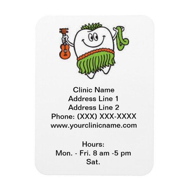 Imán Clínico Promocional (Diente Feliz de Hoola) (Vertical)