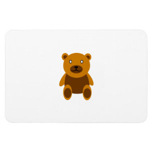 Imán Clíparte de oso de peluche marrón