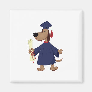 Imán Clíparte de perros graduados